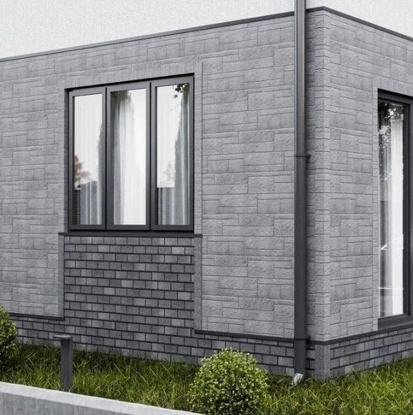 Фасадная плитка Технониколь Hauberk Кирпич Оптима Альпийский 4T4X21-9022RUS