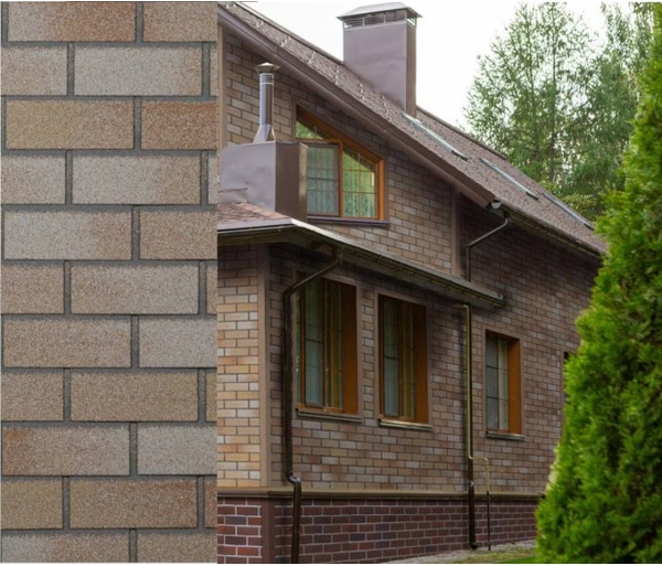 Фасадная плитка Технониколь Hauberk Кирпич Оптима Каталонский 4T4X21-9021RUS