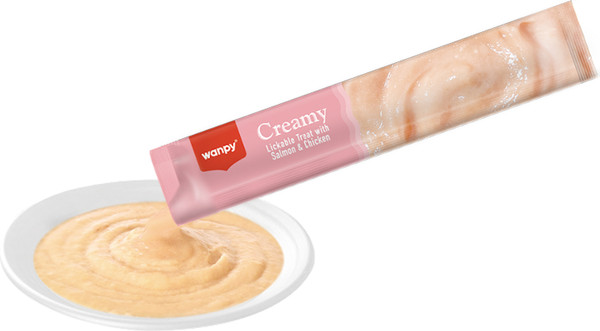 Лакомство для собак Wanpy Нежное пюре из лосося и курицы