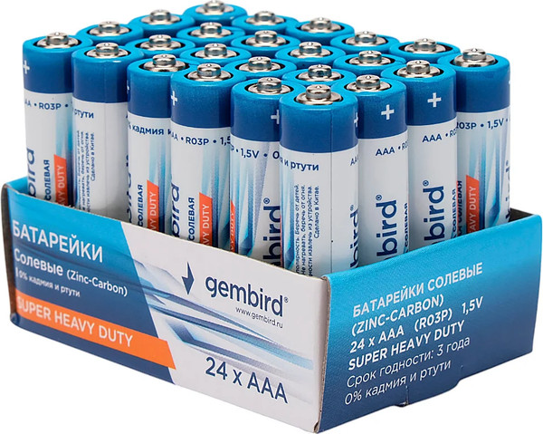 Комплект батареек Gembird GB-R03P-24B
