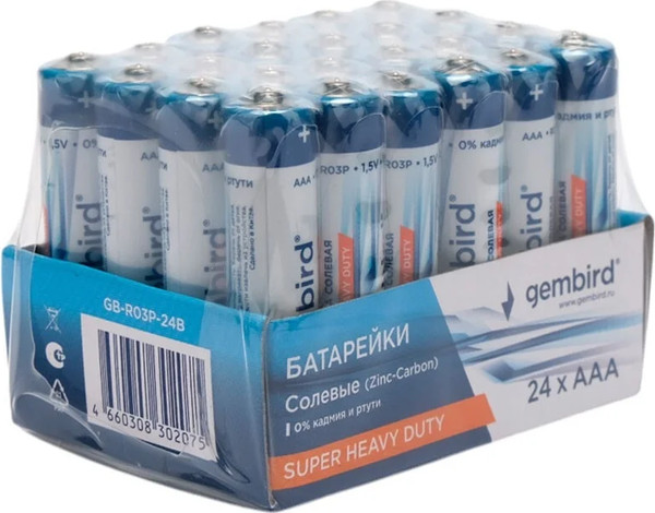Комплект батареек Gembird GB-R03P-24B