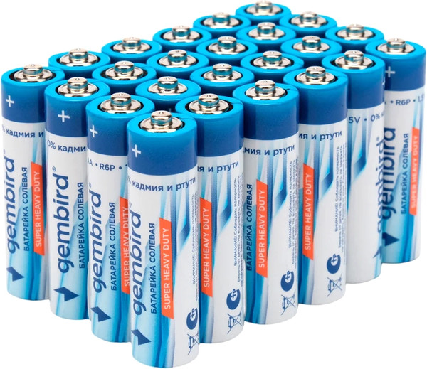 Комплект батареек Gembird GB-R6P-24B - фото