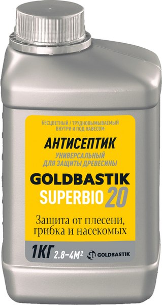 Антисептик для древесины Goldbastik Супербио / BB 20 - фото