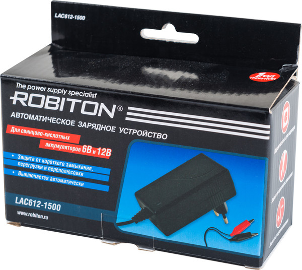 Зарядное устройство для аккумуляторов Robiton LAC612-1500 BL1