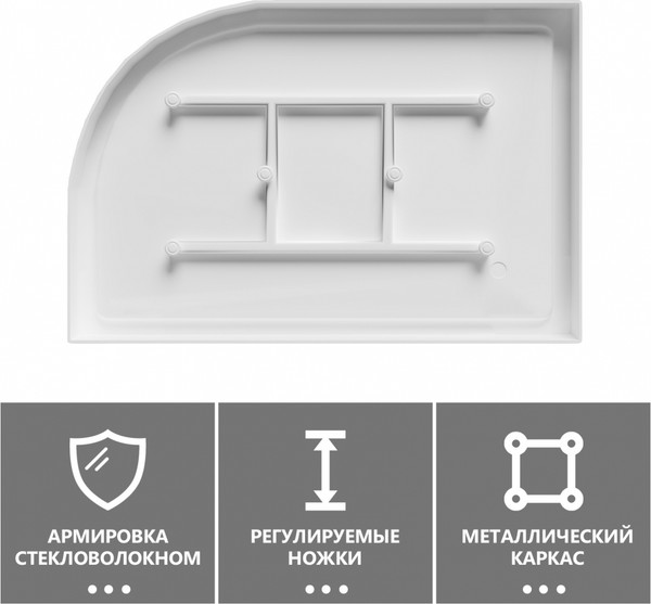 Душевой поддон Abber AD3E120 R 120х90
