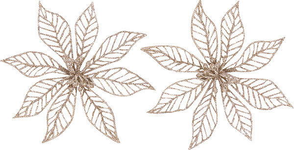 Набор елочных игрушек Волшебная страна Пуансеттия / 108566 - фото