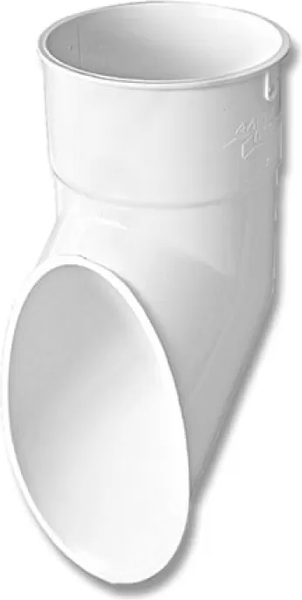 Отвод трубы водосточной Альта-профиль ПВХ У - фото