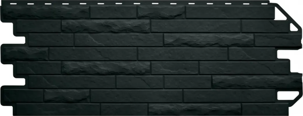 Сайдинг Альта-профиль Кирпич Антик Эко Графит - фото