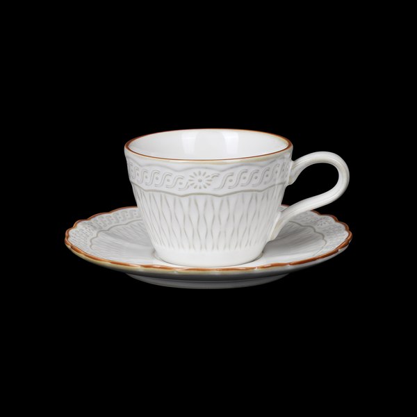 Чашка с блюдцем Corone Cinzano LQ-QD1379B-BSA / фк5513 - фото