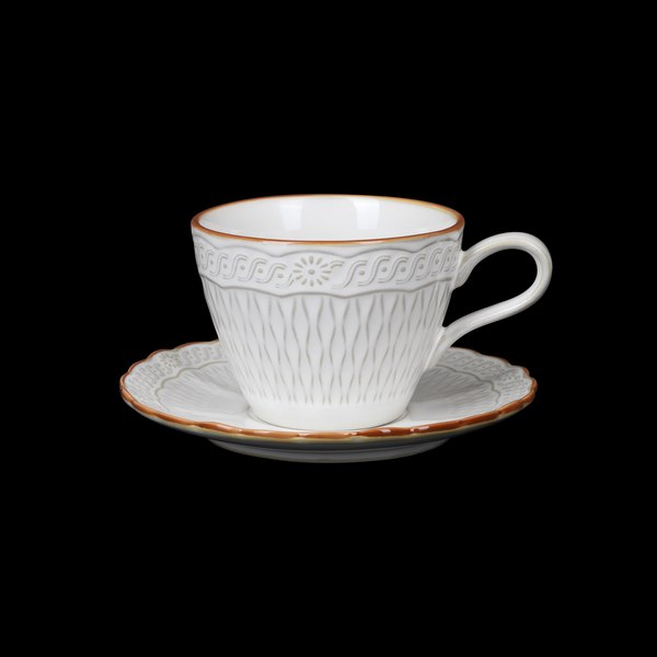 Чашка с блюдцем Corone Cinzano LQ-QD1379CBSA / фк5514 - фото