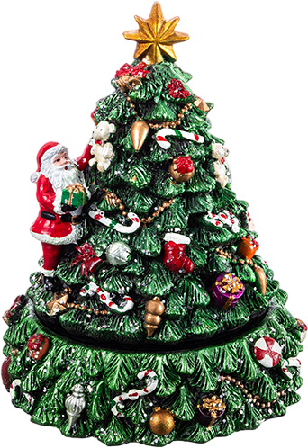 Елка декоративная Elan Gallery Рождественская ель с Дедом Морозом / 509041 - фото