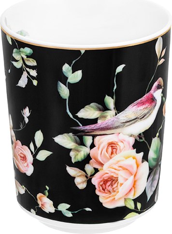 Кружка Elan Gallery Певчие птички на черном / 730831