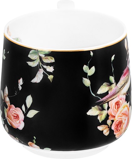 Кружка Elan Gallery Певчие птички на черном / 730858