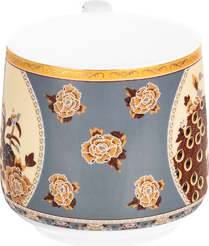 Кружка Elan Gallery Павлин на бежевом / 730856