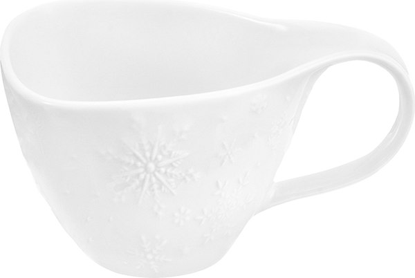Чашка с блюдцем Elan Gallery Снежинки / 540966