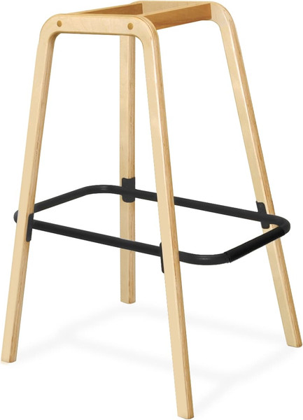 Стул барный Sheffilton SHT-ST58/S94 A5-7 (серый/прозрачный лак/черный муар)