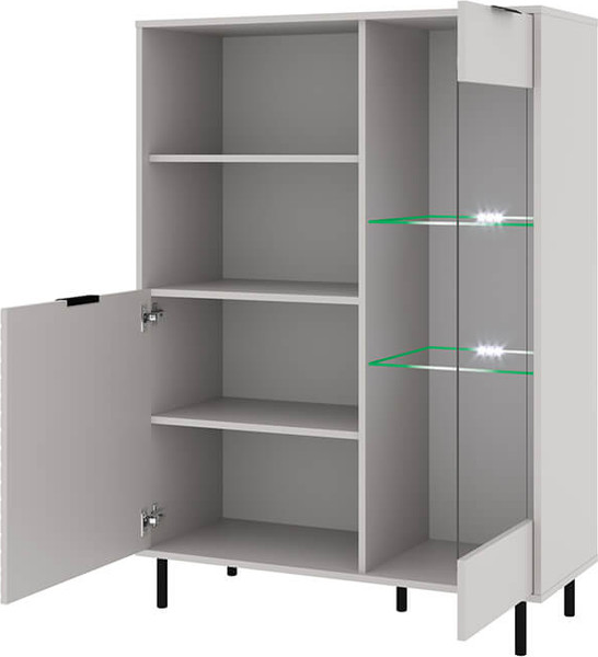 Шкаф с витриной Anrex Runa 1V1D2N