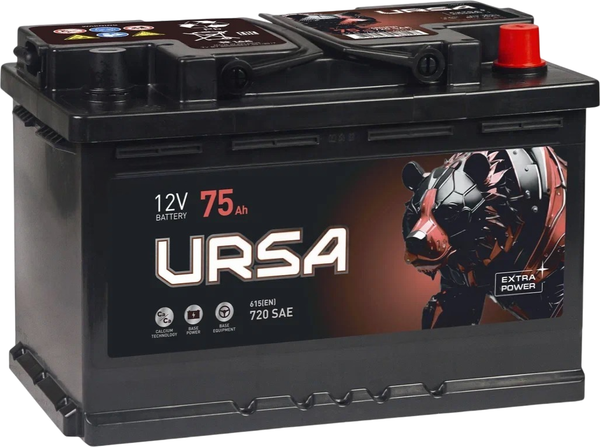 Автомобильный аккумулятор Ursa Extra Power L+ / UE751E - фото
