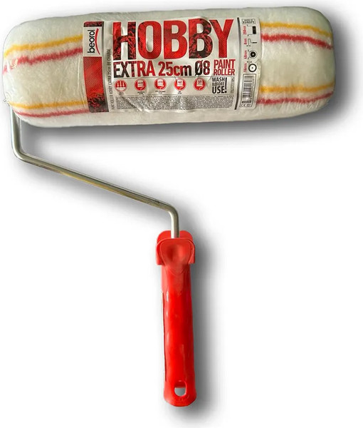 Валик малярный Beorol Hobby Extra 25см d8 запасной / 4815930000756 - фото