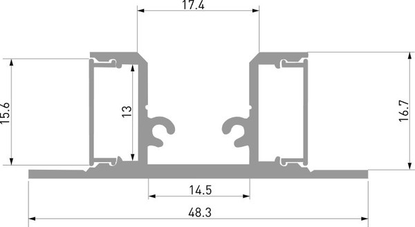 Профиль для светодиодной ленты Elektrostandard LL-2-ALP022