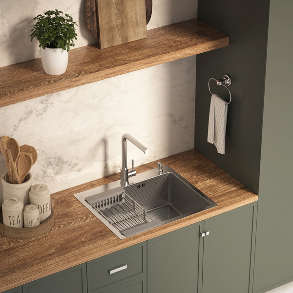 Мойка кухонная Basic CL DS Decor 60x50 