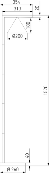 Светильник уличный Elektrostandard Bevel 90317/1
