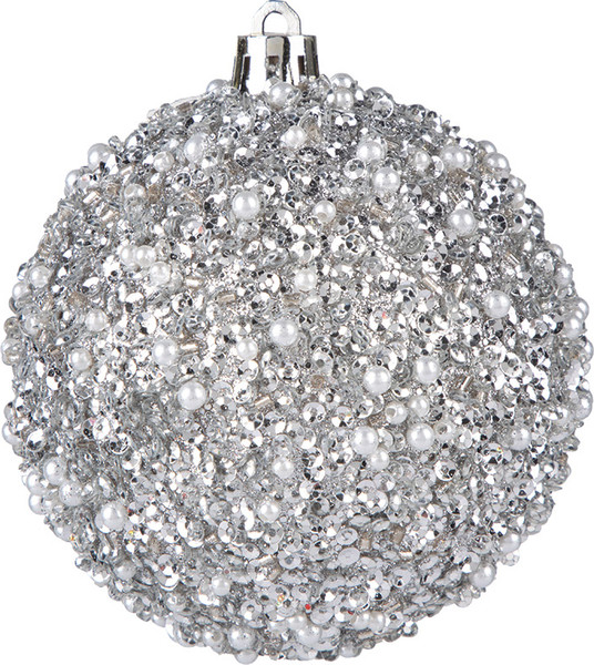 Набор шаров новогодних Волшебная страна Сияние серебряное / 110458