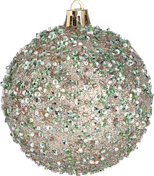 Шар новогодний Волшебная страна Сияние зеленое / 110193 - фото