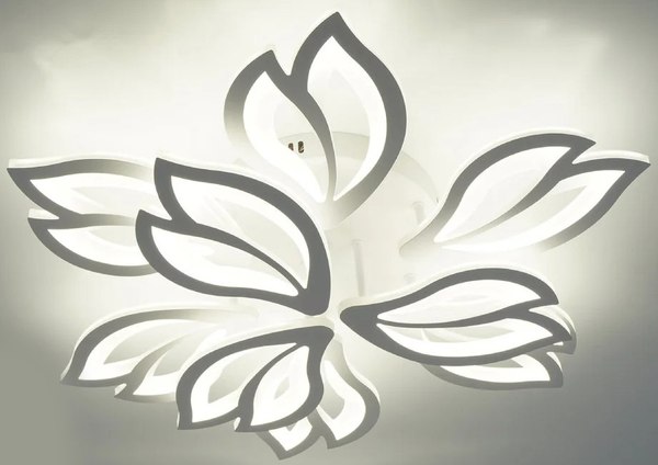 Люстра Estares Medea 120W 9F-RC-645x135-WHITE/WHITE-220-IP20 - фото