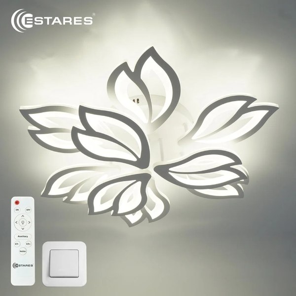 Люстра Estares Medea 120W 9F-RC-645x135-WHITE/WHITE-220-IP20