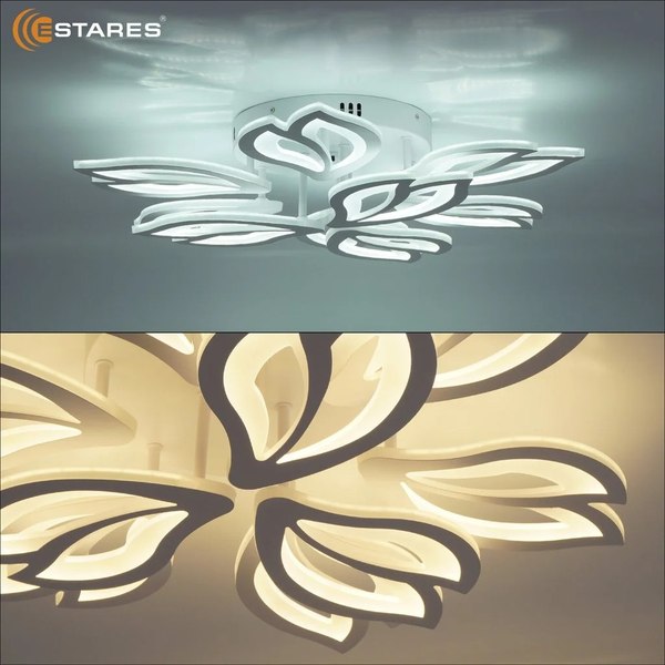 Люстра Estares Medea 120W 9F-RC-645x135-WHITE/WHITE-220-IP20