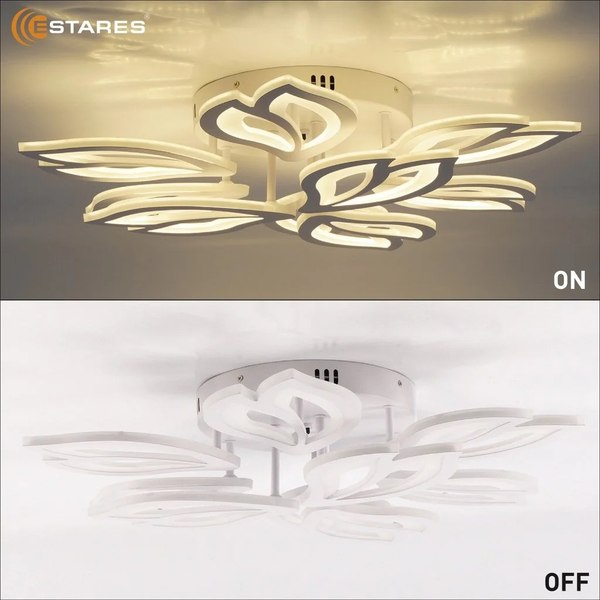 Люстра Estares Medea 120W 9F-RC-645x135-WHITE/WHITE-220-IP20