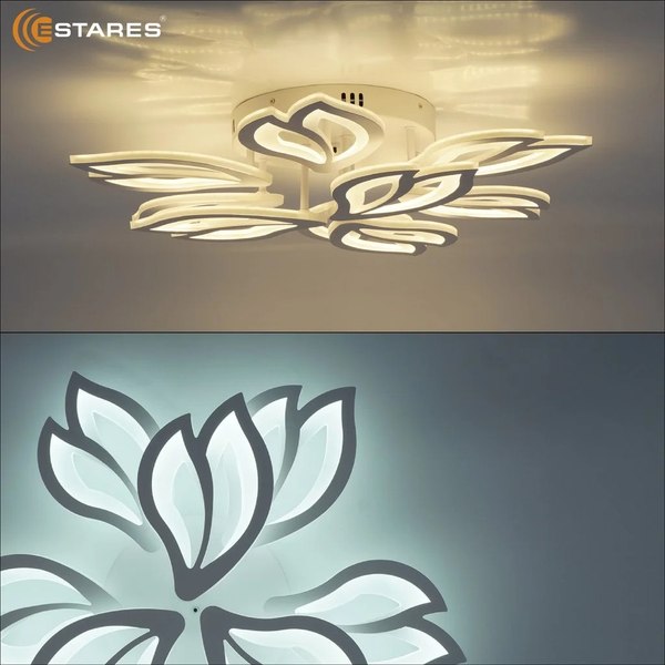 Люстра Estares Medea 120W 9F-RC-645x135-WHITE/WHITE-220-IP20