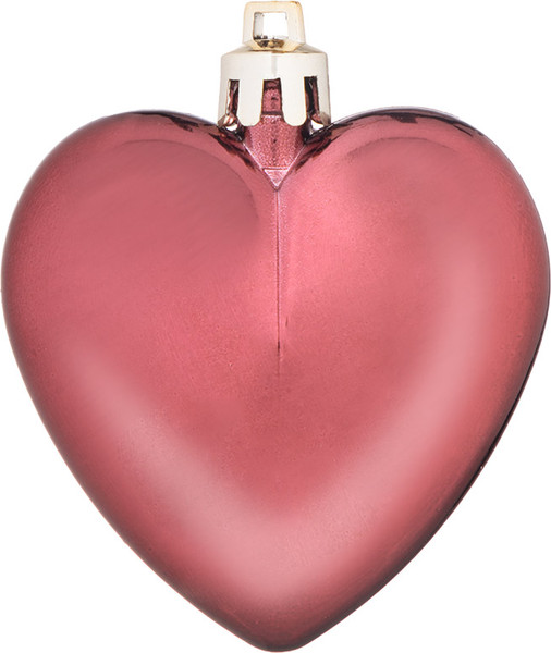 Набор елочных игрушек Волшебная страна Сердце бордовое / 110449