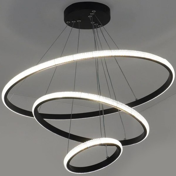 Люстра Estares Akrilika slim 70W 3R-APP-600x1100-BLACK/CLEAR-220-IP20 - фото