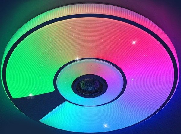 Потолочный светильник Estares Song RGB 80W R-APP-480x75-WHITE/CHROME/SHINY-220-IP20 - фото