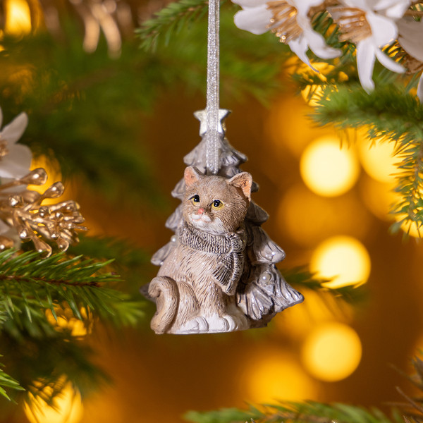 Елочная игрушка Lefard Котик / 162-1300