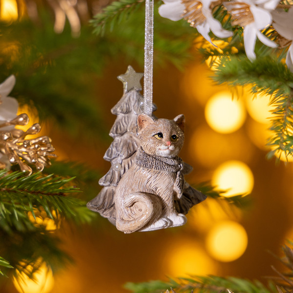 Елочная игрушка Lefard Котик / 162-1300