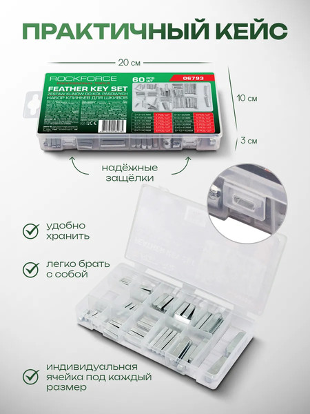 Набор шпонок RockForce RF-06793 / 62178
