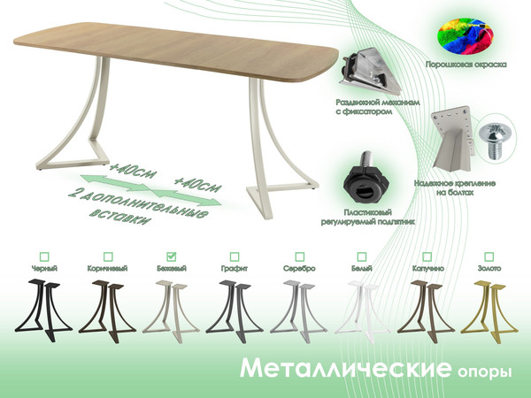 Обеденный стол AMC Elite Е24(1200) D2