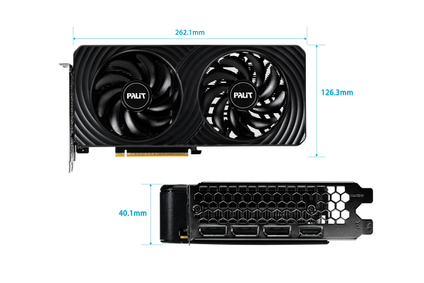 Видеокарта Palit RTX5050 8GB PA-RTX5050 DUAL OC 8GB (NE65050S19P1-GB2070D)