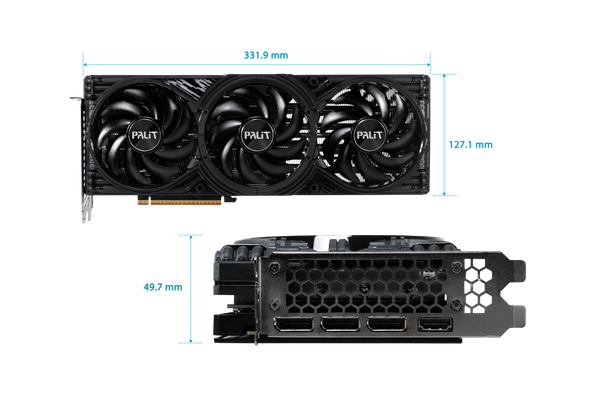 Видеокарта Palit RTX5070Ti GamingPro-S 16GB (NE7507T019T2-GB2031U)