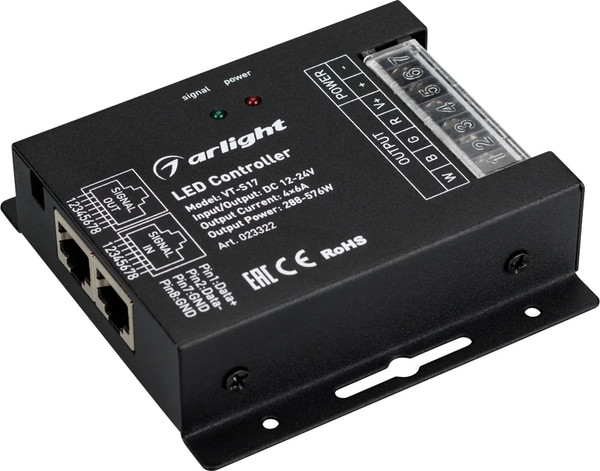 Контроллер для светодиодной ленты Arlight VT-S17-4x6A / 023322
