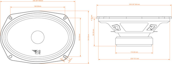 Мидбас DL Audio Gryphon Pro 69 Midbass