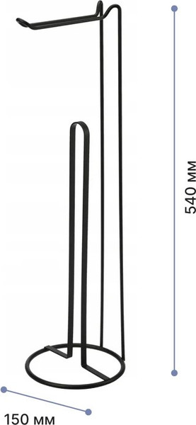 Стойка для туалетной бумаги FORA Night FOR-ST-54BL