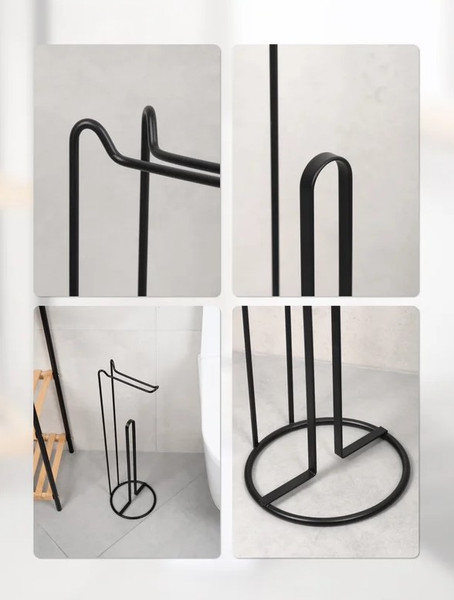 Стойка для туалетной бумаги FORA Night FOR-ST-54BL