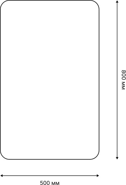 Коврик для ванной FORA Shiny FOR-MCF-SHI50-80BL