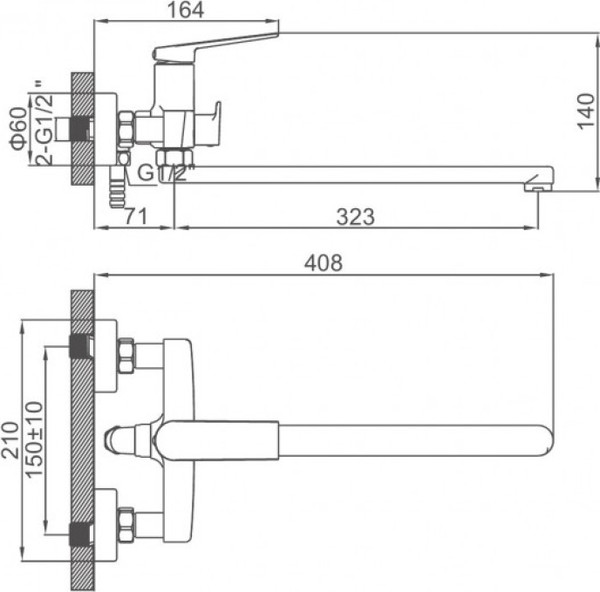 Смеситель Ledeme L2291