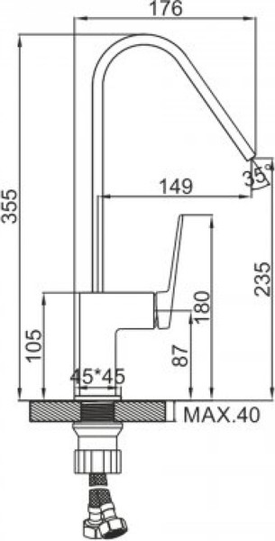 Смеситель Ledeme L4191