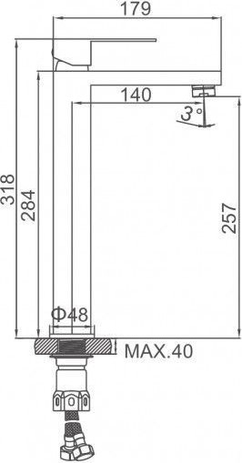 Смеситель Ledeme L71125D
